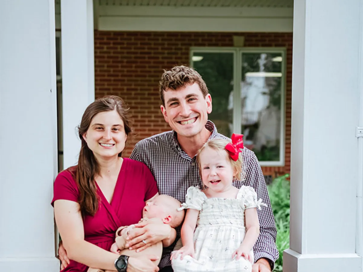 Zach Frick and family