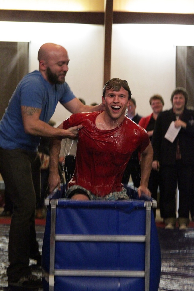 A baptism at Christ the King Church
