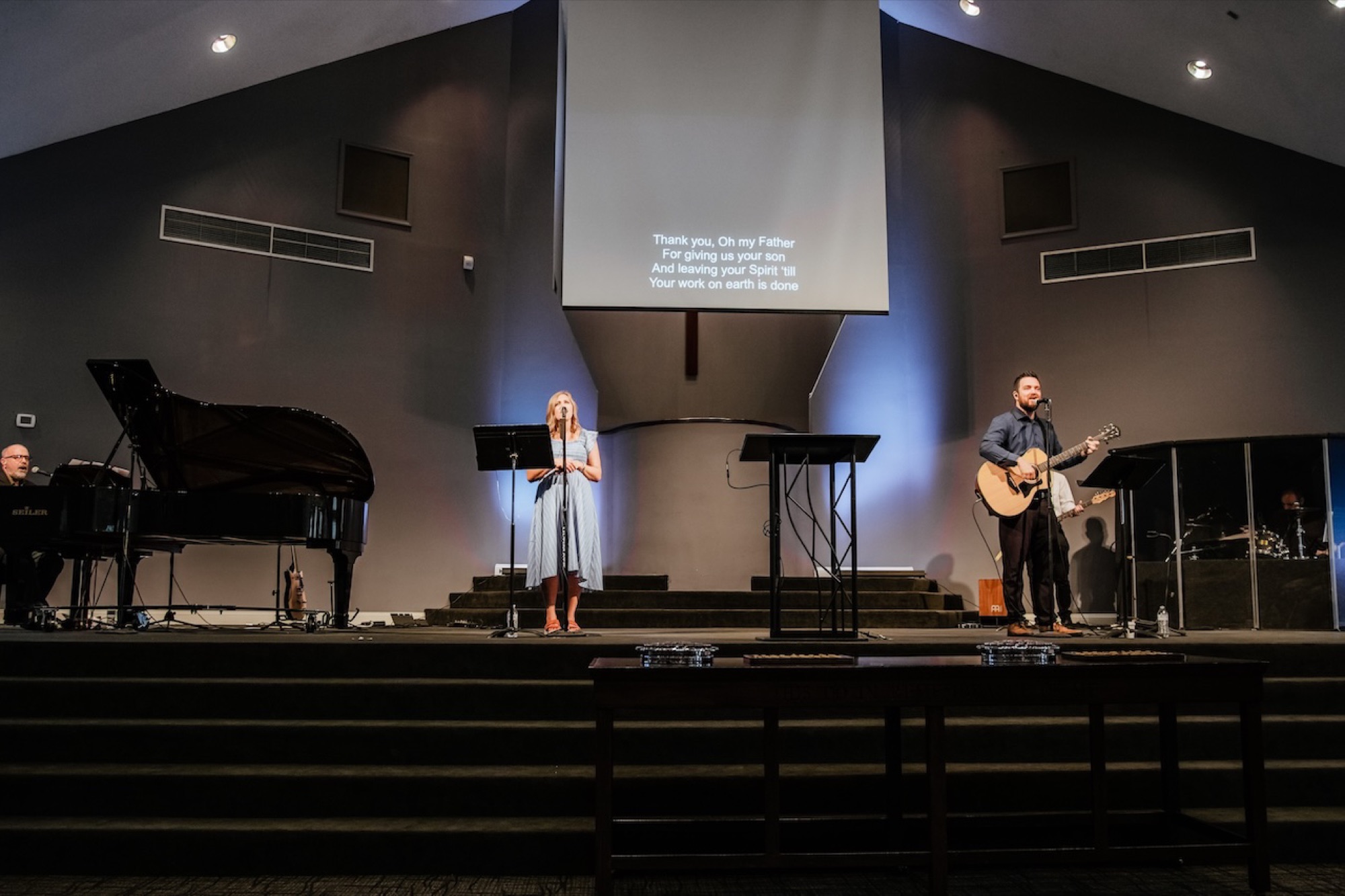 Sunday worship at Christ the King Church